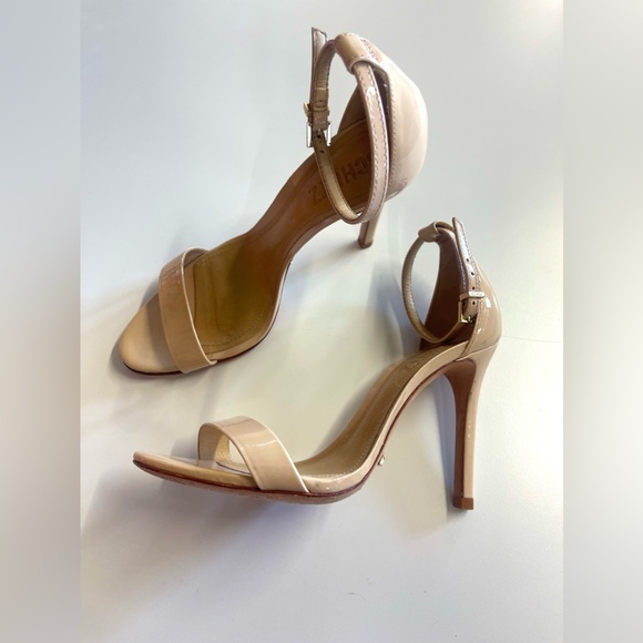 SCHUTZ Cadey Lee Nude / Tan Sandal Heel sz 5.5 - Picture 5 of 15